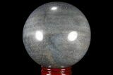 Polished Lazurite Sphere - Madagascar #84236-1